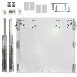 Szuflada Amix SLIMBOX 3D 450mm h238 B.WYSOKA BIAŁA