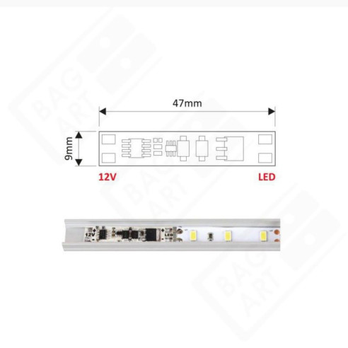 Włącznik taśm LED XC60 do profilu dotykowy-2670