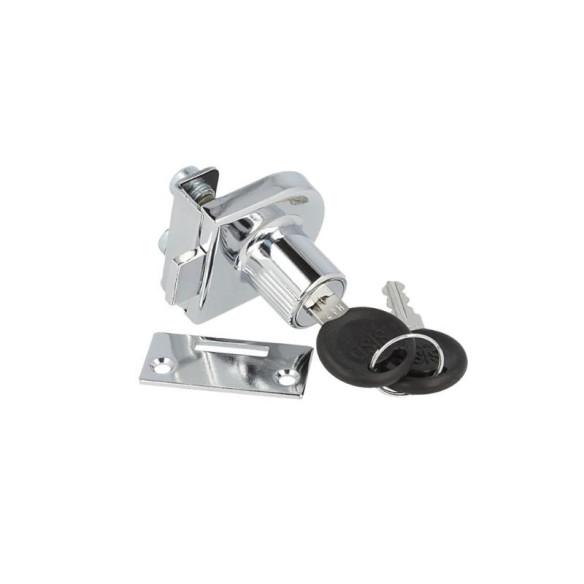 Zamek meblowy DO SZKŁA x918 CHROM -3894