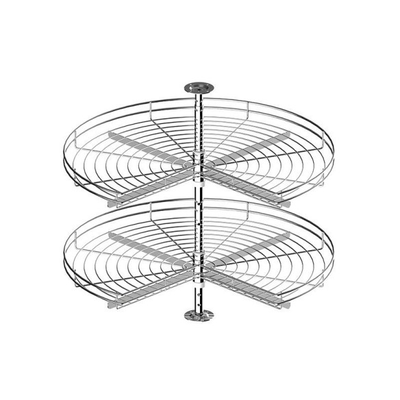Kosz półka obrotowa 3/4 LAKIER BIAŁY NOVA fi750-4451