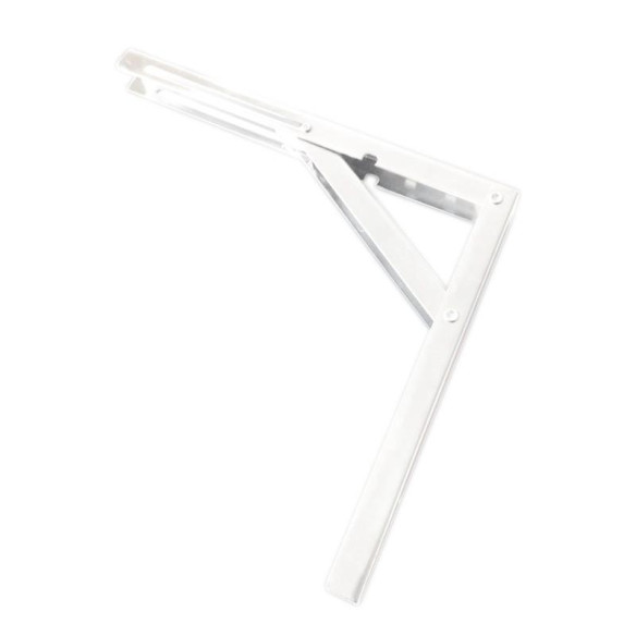 Wspornik pod półkę składany L400mm - BIAŁY 100kg-4240