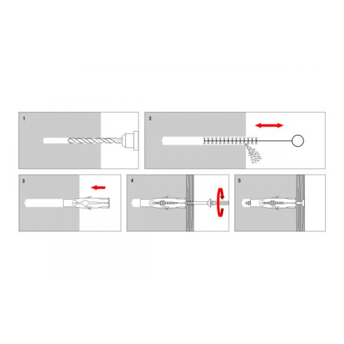 Kołek kołki rozporowe RU z wkrętem 6x60mm-4862