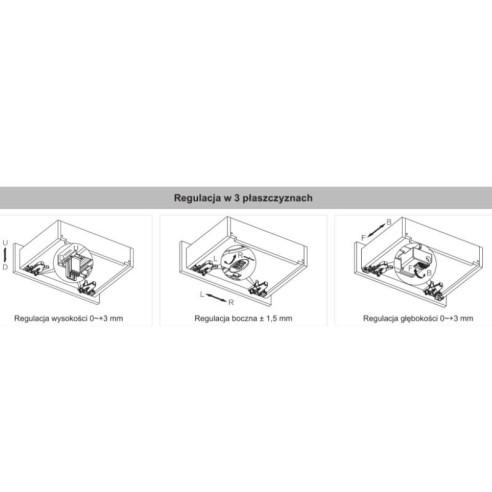 Prowadnice COMFORTSLIDE II 3D 350mm pełny wysuw-5402