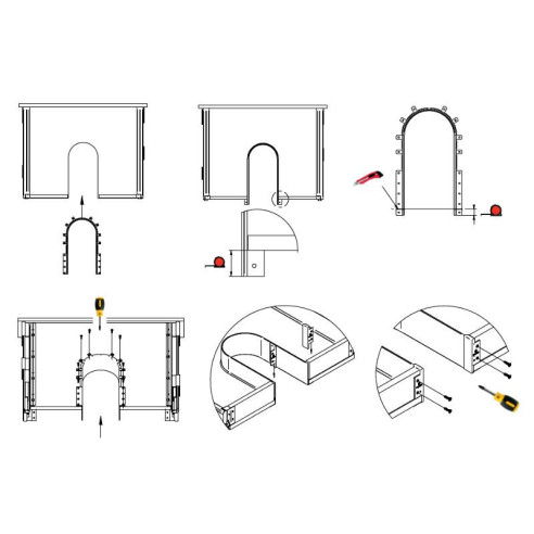 Osłona syfonu elastyczna tworzywo GRAFIT - REJS-5815