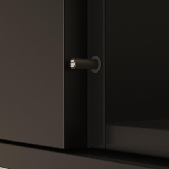 K-PUSH push-open 14mm KRÓTKI ANTRACYT magnes-6059