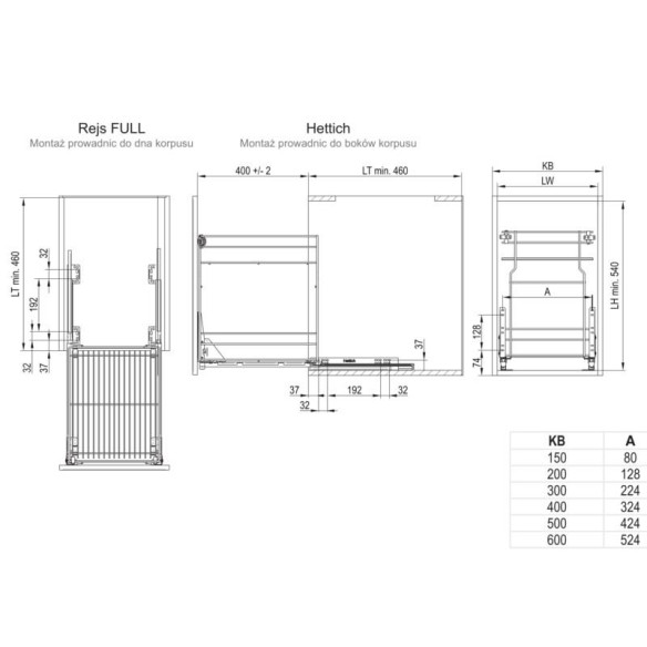 Cargo Mini VARIANT MULTI 40cm 2p efekt chrom-6571