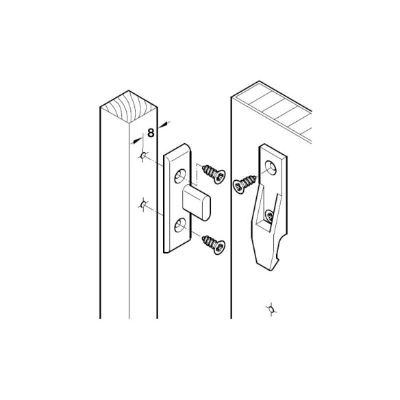 Złącze KEKU HAFELE do blendy maskownicy KOMPLET EH-7752