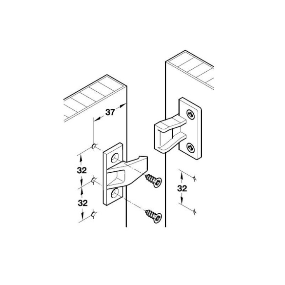 Złącze KEKU HAFELE do blendy maskownicy KOMPLET AS-7746