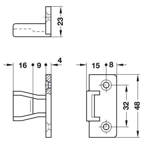 Złącze KEKU HAFELE do blendy maskownicy KOMPLET AS-7750