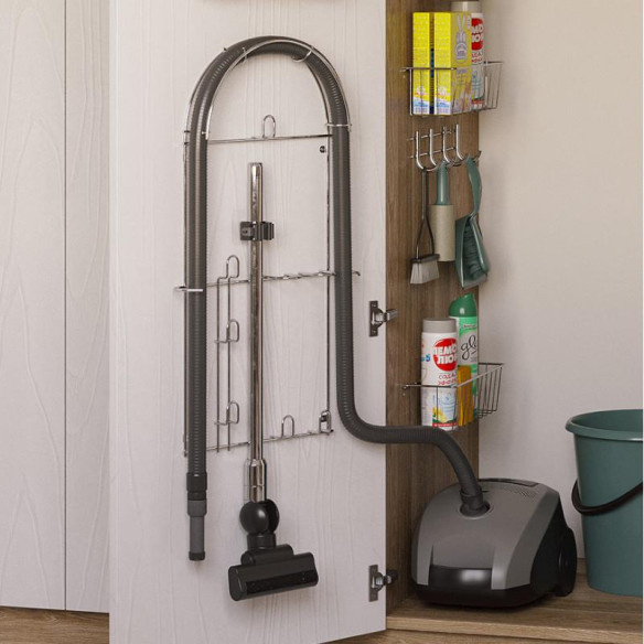 Wieszak na rurę odkurzacza DUŻY OCYNK metal REJS-7843