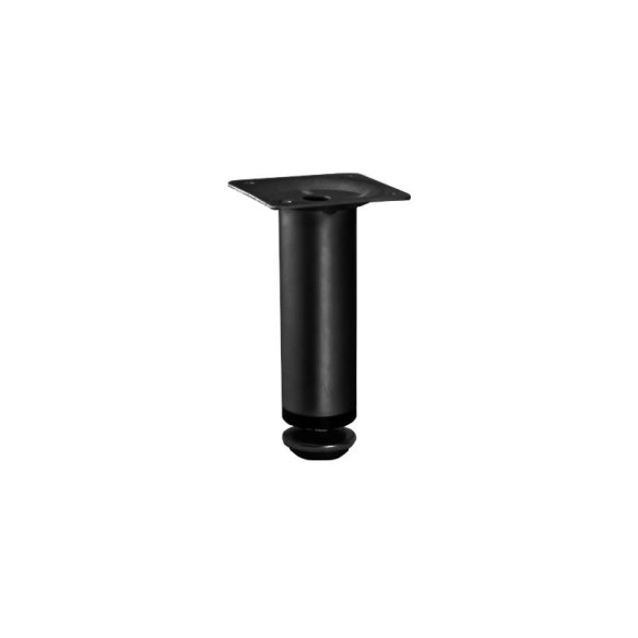Stopka nóżka meblowa CZARNY MAT 100mm fi30 D-737-7919