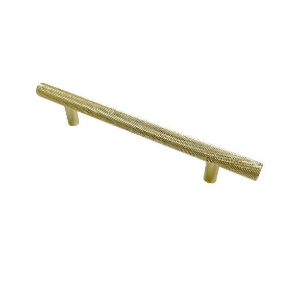 Uchwyt reling radełkowany ZŁOTY 128mm LOFT-7941