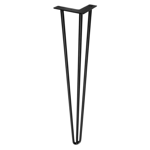 Noga meblowa 710mm CZARNY MAT LOFT - komplet-8095