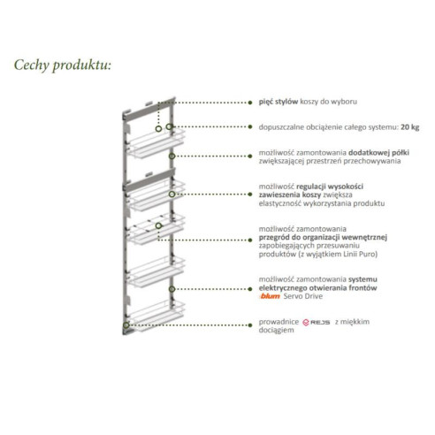 Cargo MAXIMA Puro Rejs BOCZNE 15cm LEWY CZARNY-8460