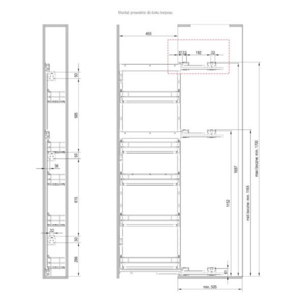 Cargo MAXIMA Puro Rejs BOCZNE 15cm PRAWY BIAŁY-8473