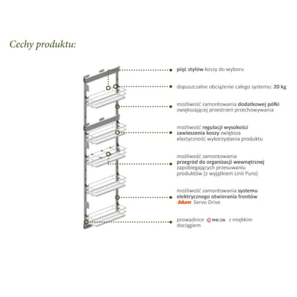 Cargo MAXIMA Puro Rejs BOCZNE 20cm LEWY CZARNY-8477