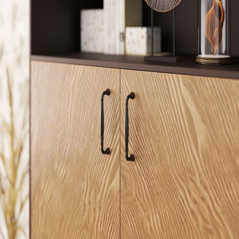 Uchwyt meblowy ARTESI Rejs 128mm CZARNY MAT-8901