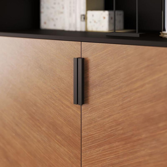 Uchwyt meblowy AR32 Rejs 64/100mm CZARNY MAT-8914