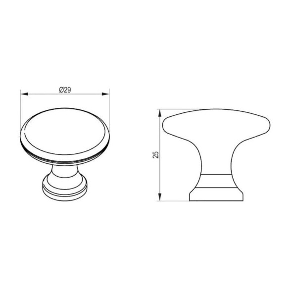 Gałka meblowa NIRO Rejs BIAŁY fi29-8975