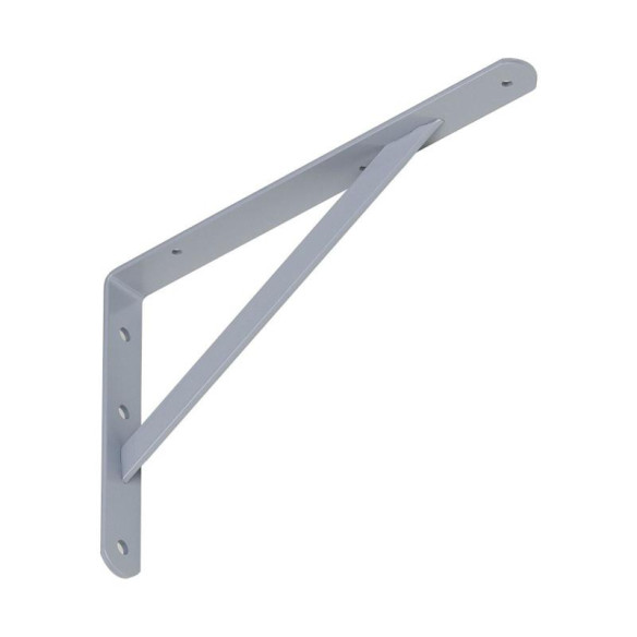 Wspornik półki kątownik SZARY 400x250x4mm STAL-9296