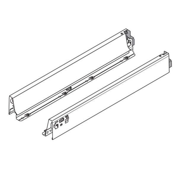 BLUM boki 500mm TANDEMBOX szary wys. "N" L+P-9315