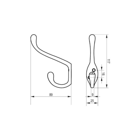 Wieszak meblowy REJS Soria L CZARNY-9658
