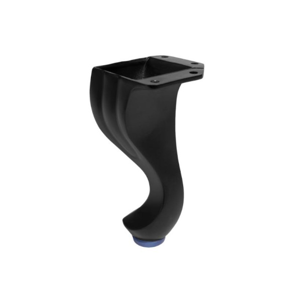 Nóżka meblowa NA003 CZARNY MAT 141mm METALOWA-9736