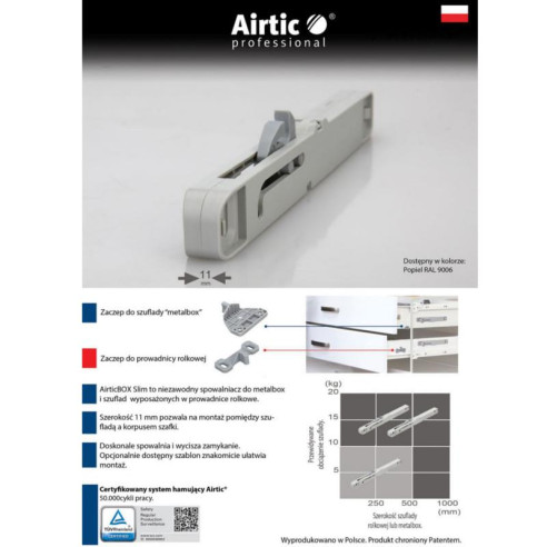 AirticBOX METALBOX cichy domyk 10szt. + szablon-9830