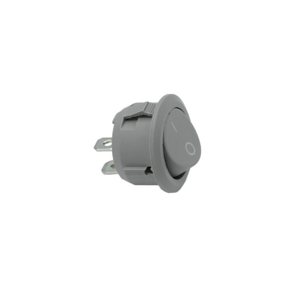 Włącznik kołyskowy OKRĄGŁY SZARY MANUALNY do LED-9893
