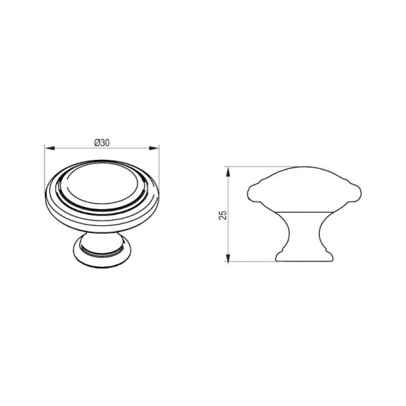 Gałka meblowa ARTESI Rejs CZARNY mat-9945