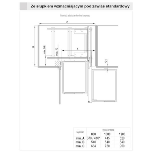 Puro Corner COMFORT CLASSIC 1200 Rejs PRAWY CZARNY-10202