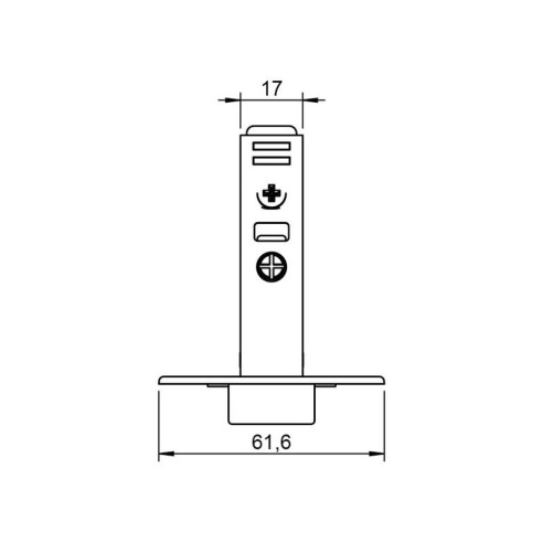 Zawias METALLA+ HAFELE nakładany 110° - 250szt-10575