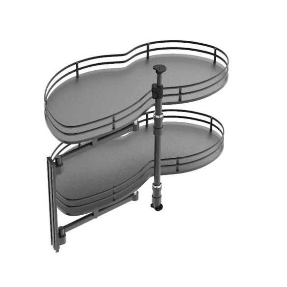 Nerka corner LEWY 600mm GN-1200 soft ANTRACYT-11080