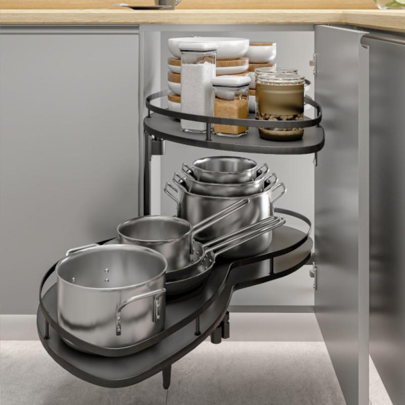 Nerka corner LEWY 600mm GN-1200 soft ANTRACYT-11081