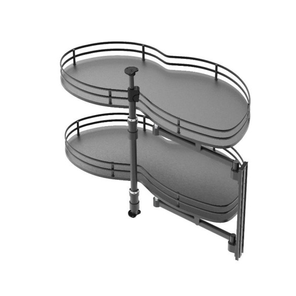 Nerka corner PRAWY 600mm GN-1200 soft ANTRACYT-11072