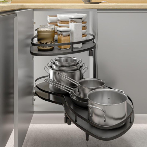 Nerka corner PRAWY 600mm GN-1200 soft ANTRACYT-11073