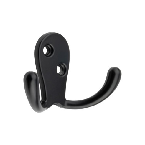 Wieszak meblowy REJS Soria S podwójny CZARNY MAT-11370