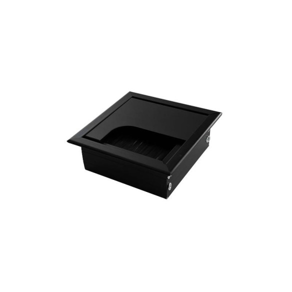 Przepust do kabla METALOWY 80x80mm CZARNY MAT-11649