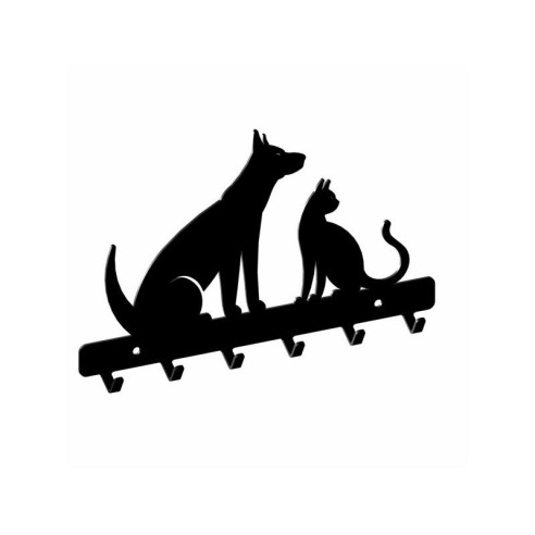 Wieszak ścienny na klucze GAMET WS61 czarny mat-11807