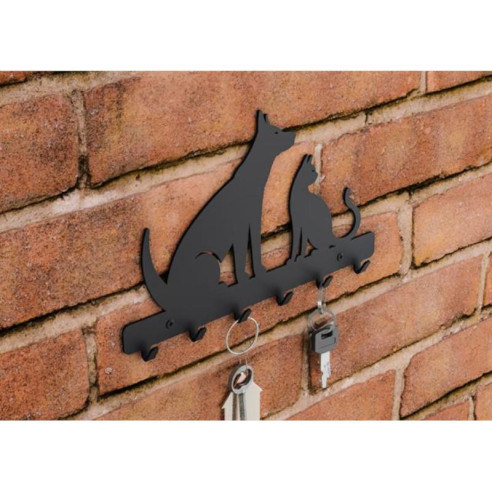 Wieszak ścienny na klucze GAMET WS61 czarny mat-11808