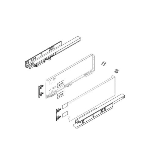 Szuflada Amix SLIMBOX 3D 550mm h238 B.WYSOKA BIAŁA-12313