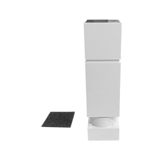 Nóżka meblowa BIAŁY MAT NMK h-150mm-12391