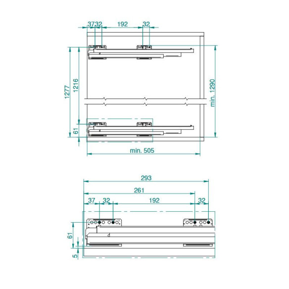 Kosz CARGO MAXIMA MIDI CLASSIC Rejs BOCZNE 15cm P-12662