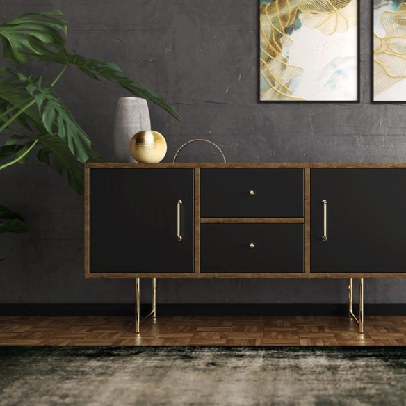 Gałka meblowa LIRA Rejs CZARNY MAT-12902