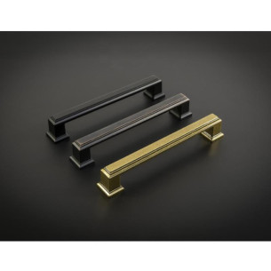 Uchwyt meblowy UR079 192mm retro CZARNY MAT-12947 2