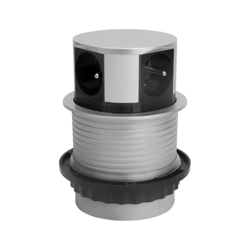 Przedłużacz Elektrima Ring 100mm 4x230V ALUMINIUM-13060