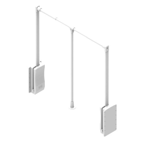 Pantograf BASIC wieszak opuszczany 89-122cm BIAŁY-13126