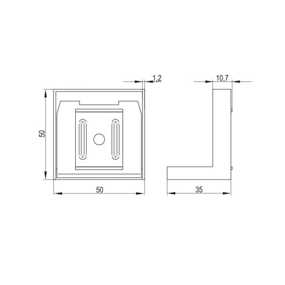 Zawieszka/kątownik uniwersalna IKA 60kg - REJS-13143