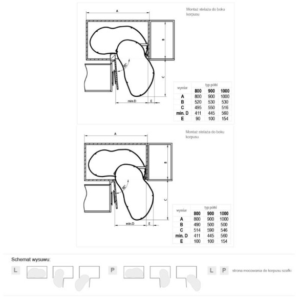Cargo nerka ERGO Rejs 500/900 PRAWA BIAŁA soft-13849