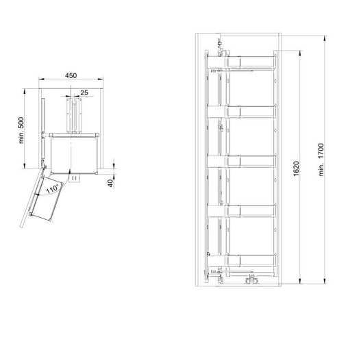 Cargo Maxi FRONT SPACE DUO Rejs classic grafit 450-13914